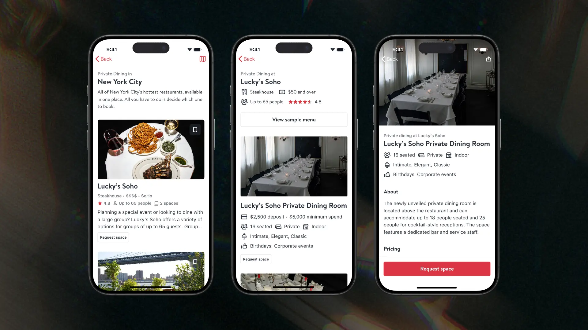 Opentable Main Screen Private and Group Dining Marketplace Launched by OpenTable - OpenTable Blog