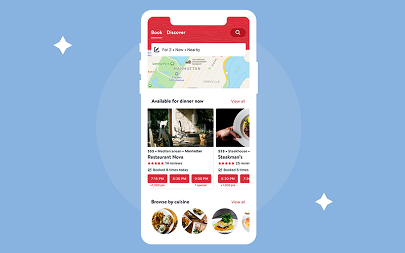 Opentable Main Screen OpenTable app caters to the on-the-go, last-minute diner with dynamic ...