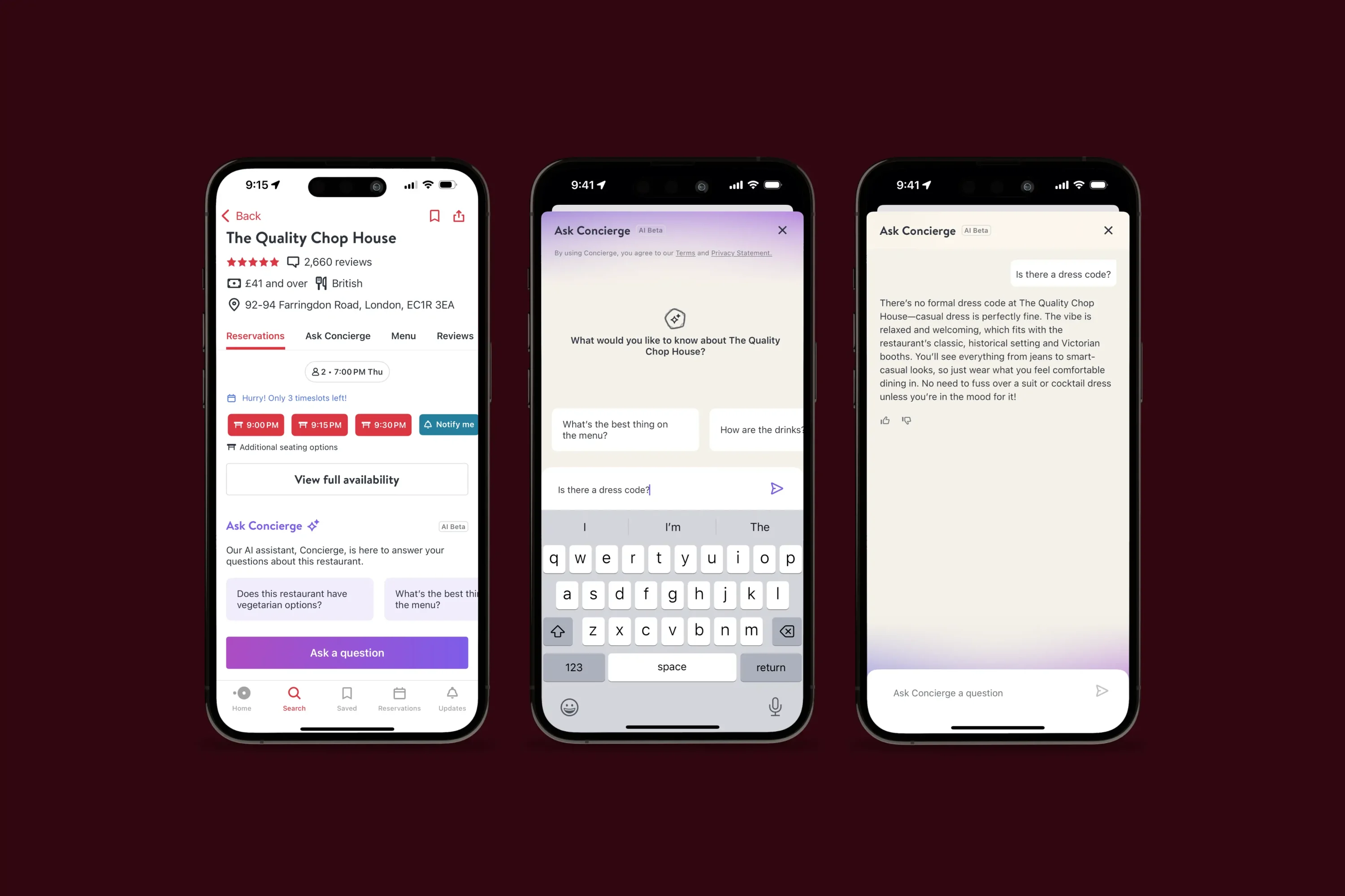 OpenTable’s AI Concierge