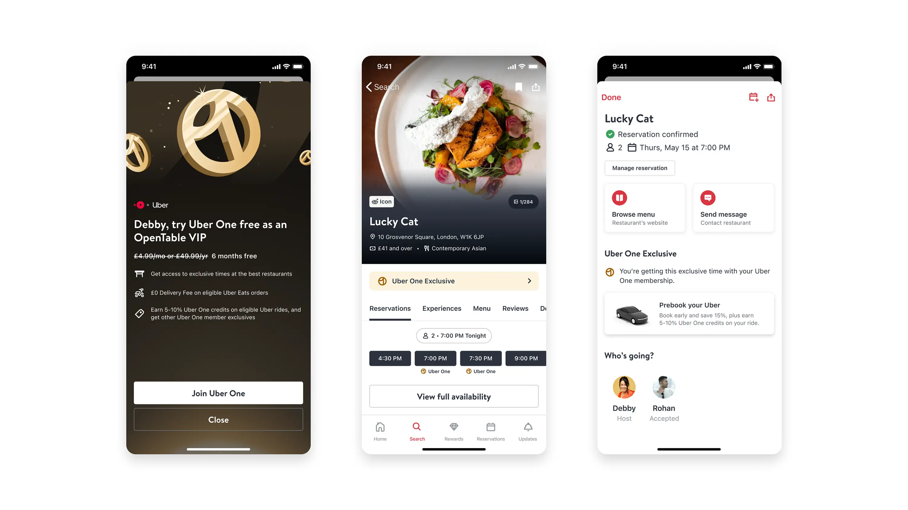 Opentable Pro Uber y OpenTable se unen para redefinir la experiencia gastronómica