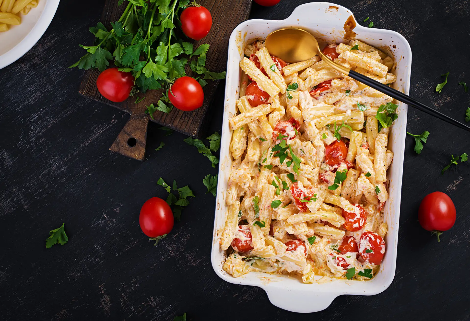 pasta-bake on a table